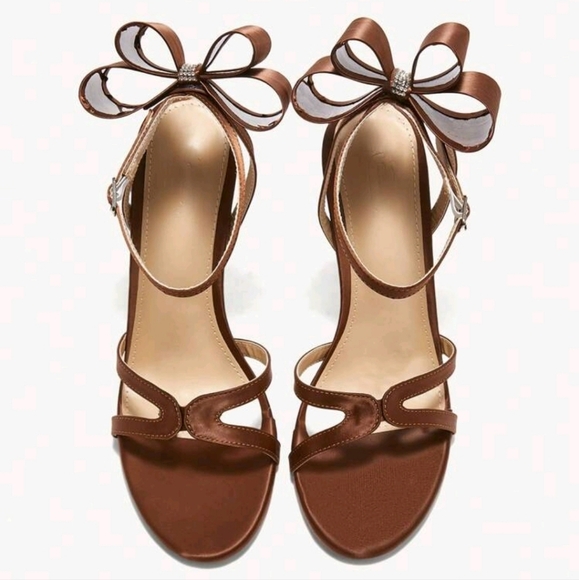 Bow Decor High Heel Sandals - Picture 5 of 6